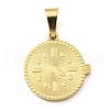 Ion Plating(IP) 316L Surgical Stainless Steel Pendants STAS-M317-07G-1