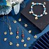 HOBBIESAY 16Pcs 8 Colors Brass Micro Pave Cubic Zirconia Pendants KK-HY0001-39-4