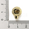 Brass Micro Pave Dark Green Cubic Zirconia Beads ZIRC-P119-09G-3