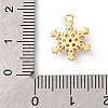 Brass Pave Clear Cubic Zirconia Charms KK-V016-03G-3
