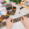 Embroidery Polyester Ribbon SRIB-WH0011-262-4