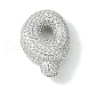 Rack Plating Brass Cubic Zirconia Pendants KK-S378-02P-Q-1