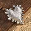 Heart Alloy Open Cuff Rings RJEW-A057-01P-4