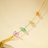 Gemstone Chip Link Chains for Women BJEW-G739-02G-4