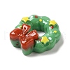 Christmas Theme Opaque Resin Cabochons RESI-E043-01A-3