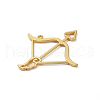 Zinc Alloy Open Back Bezel Pendants X-PALLOY-D580-05G-F-2