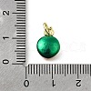 Brass with Enamel Charms KK-Q066-01C-G-3