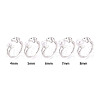 Moon Brass Cuff Ring Settings KK-T076-40P-4