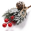 Plastic Artificial Winter Christmas Simulation Pine Picks Decor DIY-P018-F01-3