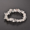 Chips Natural Quartz Crystal Beaded Stretch Bracelets X-BJEW-JB01826-05-1