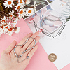 Beebeecraft 3Pcs 304 Stainless Steel European Round Snake Chain Bracelets STAS-BBC0004-60-3