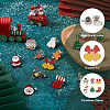 Yilisi 18Pcs 18 Style Christmas Bell & Tree & Sock & Snowman & Candy Cane Enamel Pin JEWB-YS0001-10-14