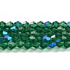 Transparent Electroplate Glass Beads Strands GLAA-F029-3mm-D10-1