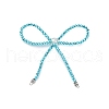 Alloy & Glass Bowknot Chandelier Component Links PALLOY-D360-01C-1