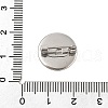 304 Stainless Steel Brooch Cabochon Settings STAS-E547-08B-P-4