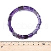 Natural Amethyst Beads Stretch Bracelets for Women Men BJEW-C097-06Z-3
