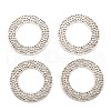 Tibetan Style Alloy Linking Rings TIBE-Q035-055AS-NR-1