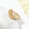 Virgin Mary Theme Finger Rings RJEW-G337-36G-02-3