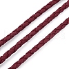 Braided PU Leather Cords WL-WH0005-002G-1