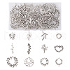 48Pcs 12 Style Tibetan Style Alloy Pendants DIY-TA0003-97-9