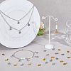 SUPERFINDINGS 48Pcs 2 Colors 304 Stainless Steel Charms STAS-FH0002-29A-5