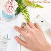 Tarnish Resistant Adjustable 304 Stainless Steel Finger Rings Components STAS-E144-026-14mm-3