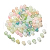 140Pcs 7 Styles Baking Painted Crackle Glass Bead Strands DGLA-YW0001-25-1