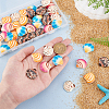   50Pcs Opaque Resin Decoden Cabochons CRES-PH0001-20-6