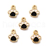 Brass Enamel Pendants KK-P207-010G-RS-1