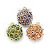 Brass Enamel Pendants KK-F895-06G-1