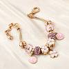 Alloy Enamel European Beads Charm Bracelets BJEW-F495-01G-5