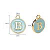2 Sets 2 Styles Golden Plated Alloy Enamel Charms ENAM-YW0001-28C-7