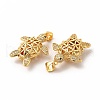 Rack Plating Brass Micro Pave Cubic Zirconia Pendants KK-H436-06G-2