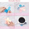 6Pcs Acrylic Mirror Cup Mats AJEW-FG0002-11-4