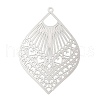 Non-Tarnish 304 Stainless Steel Filigree Big Pendants X-STAS-K257-04P-1