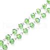 Handmade Electroplate Glass Beaded Chains AJEW-JB00529-08-1