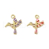 Brass Micro Pave Cubic Zirconia Pendants KK-A163-01G-1-1