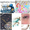 DICOSMETIC 1 Box Pointed Back Resin Rhinestone Cabochons MRMJ-DC0001-09-7