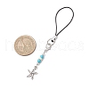 Marine Theme Alloy Mobile Straps HJEW-JM03443-3