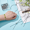 Unicraftale 12Pcs Adjustable 304 Stainless Steel Slider Bracelet Makings MAK-UN0001-21-4