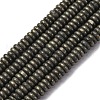Natural Pyrite Beads Strands G-L624-H16-6x2mm-2