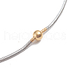 304 Stainless Steel Round Snake Chain Anklets X-AJEW-G024-13A-3