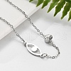 201 Stainless Steel Cable Chain Bracelets BJEW-H205-01B-P-2