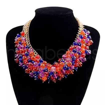 Alloy Bib Neckalces for Women FS-WG98D6E-03-1