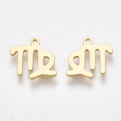 Ion Plating(IP) 304 Stainless Steel Charms X-STAS-S107-06A-1