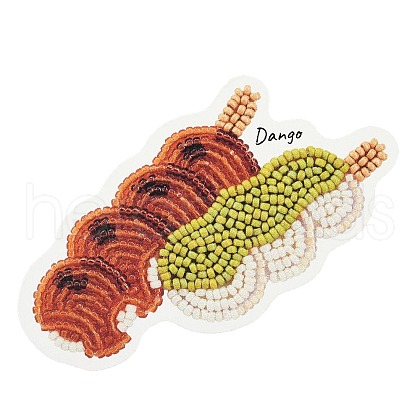 MIYUKI Seed Beads Dango Oyster Brooch Making Kits DIY-H165-04E-1