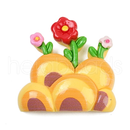 Opaque Resin Cabochons CRES-P037-01C-1