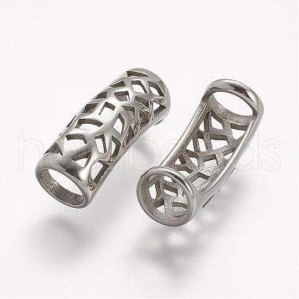 Tarnish Resistant 304 Stainless Steel Slide Charms STAS-A032-159P-1