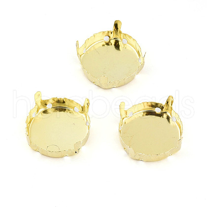 201 Stainless Steel Sew on Prong Settings STAS-T032-01-16mm-G-1