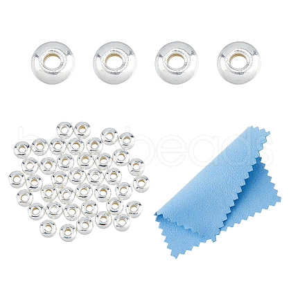 DICOSMETIC 40Pcs 925 Sterling Silver Spacer Beads STER-DC0001-29-1